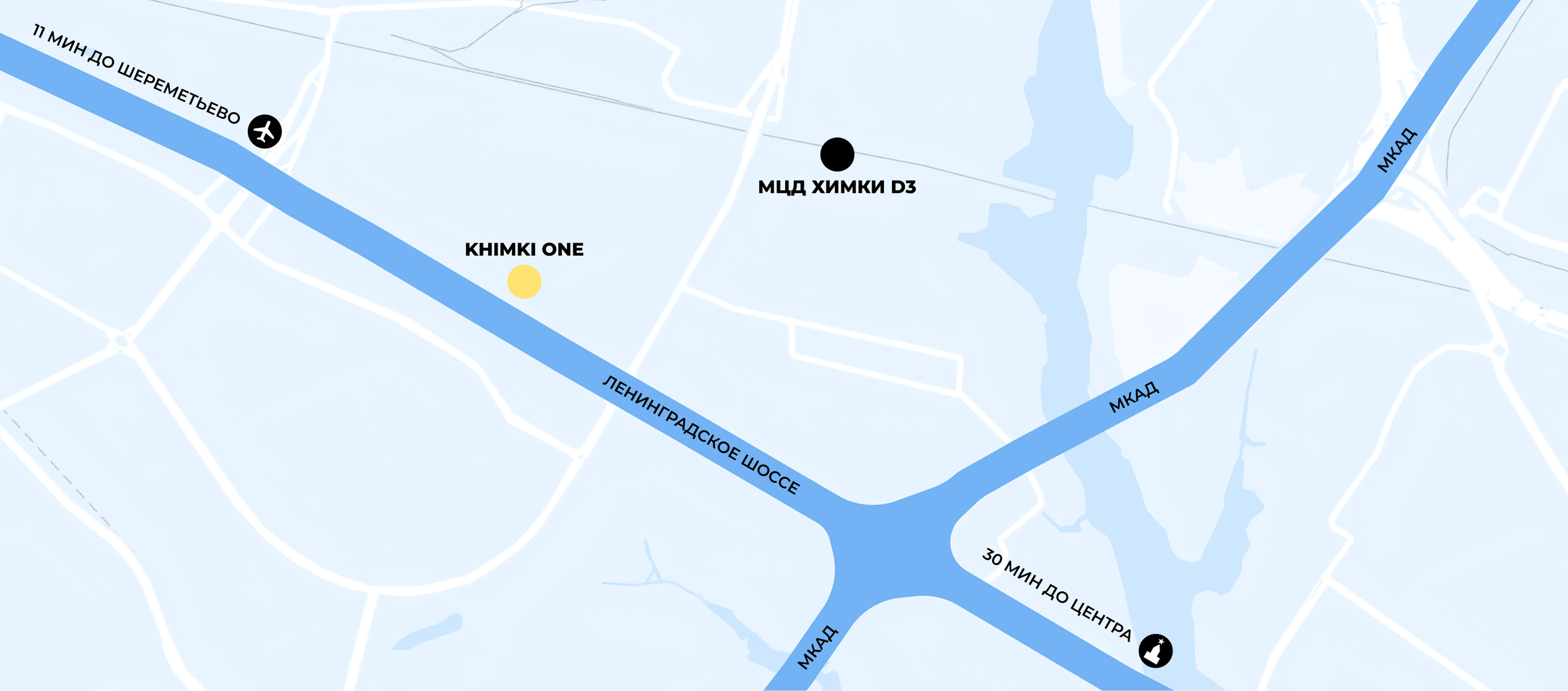 Карта расположения Khimki One